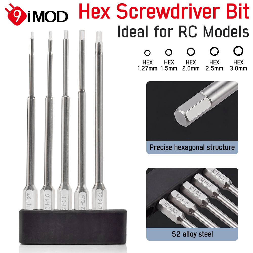 Micro Screwdriver Kit - Набор шестигранных отверток 9IMOD, удлиненные 100