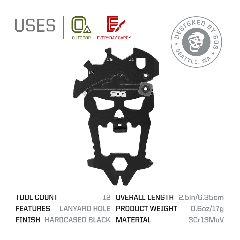 Мультитул SOG 12 в 1 MacV, мал – обзор и цена Micro Screwdriver Kit